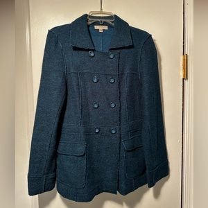 Teal Double Breasted Blazer